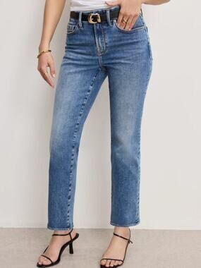 Good American Good Standard Straight Jeans Indigo Women's - Size 18